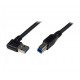 3m Black SuperSpeed USB 3.0 Cable - Right Angle A to B - M/M - Startech