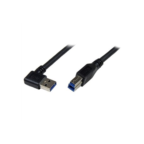 3m Black SuperSpeed USB 3.0 Cable - Right Angle A to B - M/M - Startech