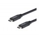 USB C to USB C Cable - 1.5 ft / 0.5m - 5A PD - White - USB 2.0 - USB-IF Certified - USB Type C Cable - USB C Charging Cable