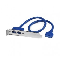 2 Port USB 3.0 A Female Slot Plate Adapter - USB 3.0 motherboard Adapter - USB 3 plate - USB 3.0 header Adapter - Startech