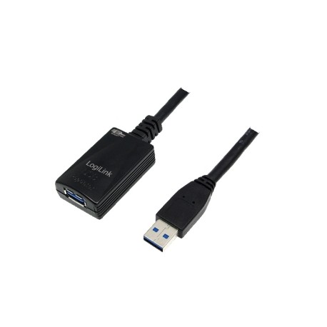 USB 3.0 REPEATER CABLE 3M - Black - Logilink