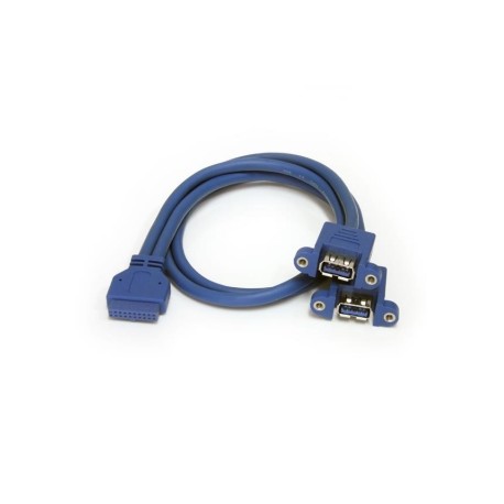 2 Port Panel Mount USB 3.0 Cable - USB A to Motherboard Header Cable F/F - Startech
