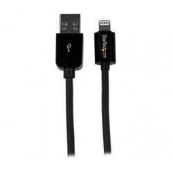 15cm 6in Short Black 8-pin Lightning Connector to USB Cable for iPhone iPod iPad - Startech