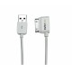 2m (6 ft) USB Left Angle Cable for iPhone / iPod / iPad with Stepped Connector - Startech