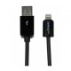 0.3m 11in Short Black 8-pin Lightning Connector to USB Cable for iPhone iPod iPad - Startech