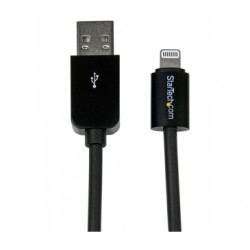 0.3m 11in Short Black 8-pin Lightning Connector to USB Cable for iPhone iPod iPad - Startech