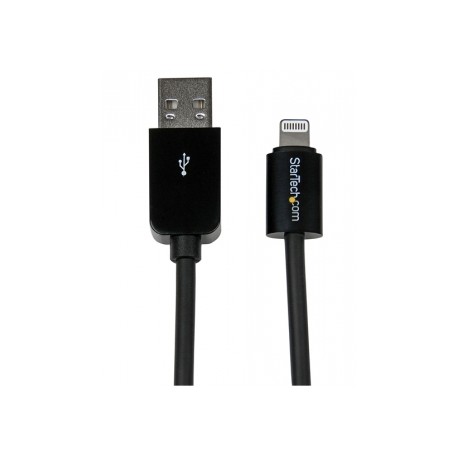 0.3m 11in Short Black 8-pin Lightning Connector to USB Cable for iPhone iPod iPad - Startech