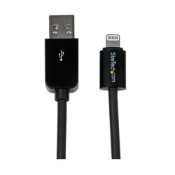 2m (6ft) Long Black 8pin Lightning Connto USB Cable for iPhone / iPod / iPad - Startech