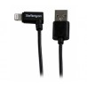 1m 3ft Angled Black 8pin Lightning Connector to USB Cable for iPhone iPod iPad - Startech
