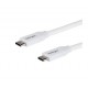 USB C to USB C Cable - 13 ft / 4m - 5A PD - M/M - White - USB 2.0 - USB-IF Certified - USB Type C Cable - USB C Charging Cable