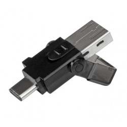 microSD to USB 3.0 Card Reader Adapter - for USB-C & USB-A Enabled Computers - USB Type-C microSD card r