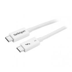 0.5m Thunderbolt 3 Cable - 40Gbps - White - Thunderbolt USB-C and DisplayPort Compatible - Startech