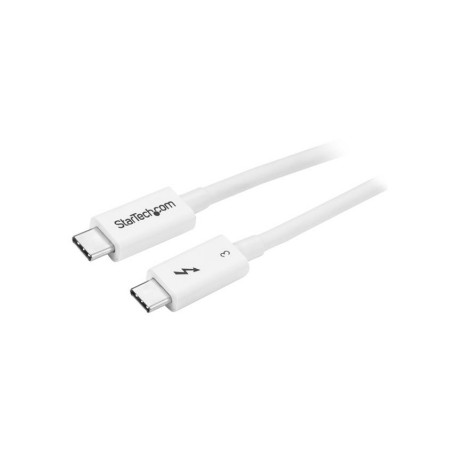 0.5m Thunderbolt 3 Cable - 40Gbps - White - Thunderbolt USB-C and DisplayPort Compatible - Startech