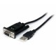 1 Port USB to Null Modem RS232 DB9 Serial DCE Adapter Cable with FTDI - Startech