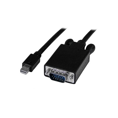 3 ft Mini DisplayPort to VGA Adapter Converter Cable mDP to VGA 1920x1200 Black - Startech