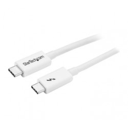 1m Thunderbolt 3 Cable - 20Gbps - White - Thunderbolt USB-C and DisplayPort Compatible - Startech
