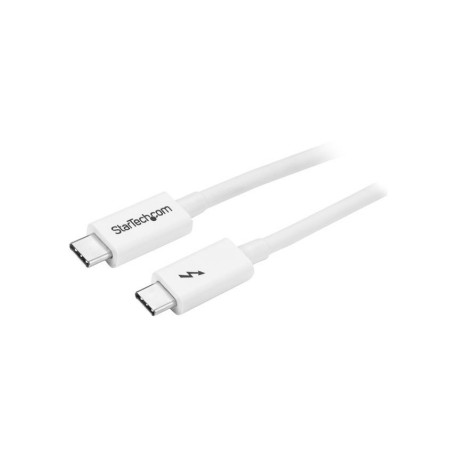 1m Thunderbolt 3 Cable - 20Gbps - White - Thunderbolt USB-C and DisplayPort Compatible - Startech