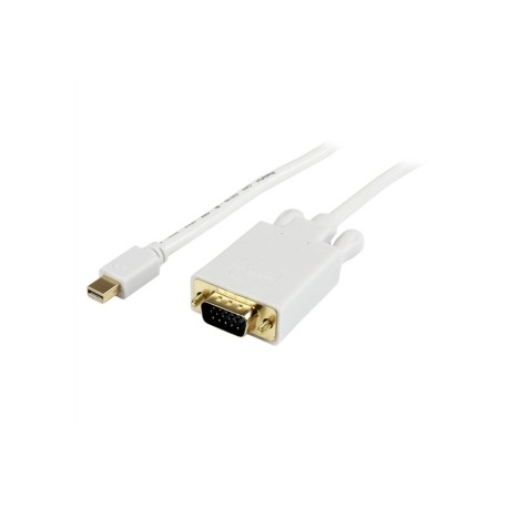 6 ft Mini DisplayPort to VGA Adapter Converter Cable mDP to VGA 1920x1200 White - Startech