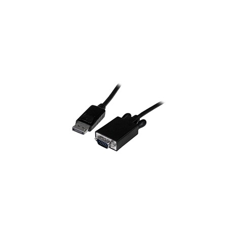 6 ft DisplayPort to VGA Adapter Converter Cable DP to VGA 1920x1200 Black - Startech