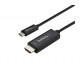 USB C to HDMI Cable - 1m - Black - 4K at 60Hz - Thunderbolt 3 Compatible - USB C Cable - Computer Monitor Cable - Startech