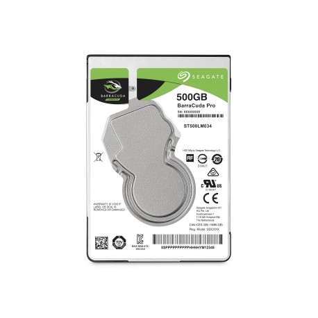 Disque Dur Seagate BARRACUDA PRO 2.5IN 500GB 2.5IN 7200RPM SATA 128MB 7MM - Seagate